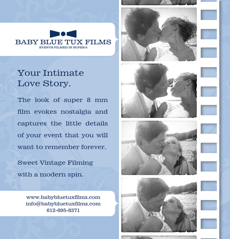 Baby Blue Tux Films Minnesota Bride Ad Spring Summer 2010